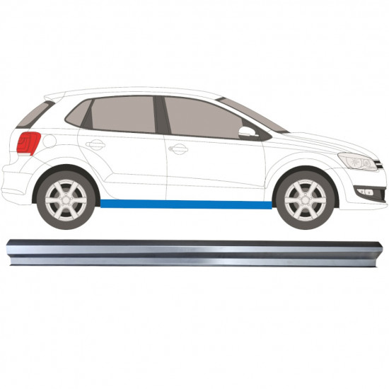 Küszöb javító panel hoz Volkswagen Polo 2009-2017 / Jobb 12908