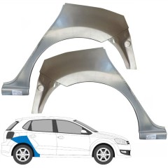 Hátsó sárvédő javító panel hoz Volkswagen Polo 2009-2017 / Bal+Jobb / Készlet 9662