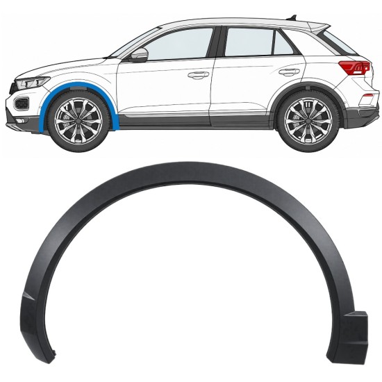Jobb első sárvédő díszléc hoz Volkswagen T-Roc 2017- / Bal 17028