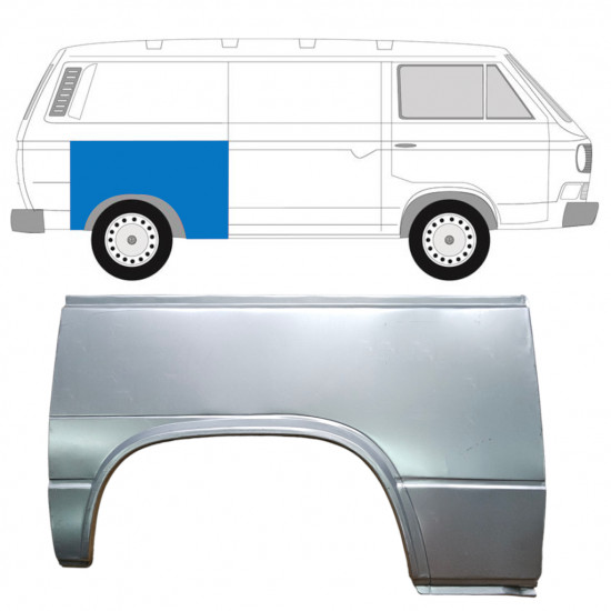 Hátsó sárvédő javító panel hoz VW Transporter T3 1979-1992 / Jobb 7136