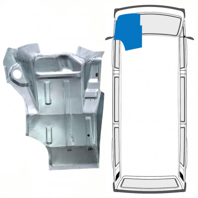 Alsó karosszéria padló javító panel hoz VW Transporter T3 1979-1992 / Bal 8671