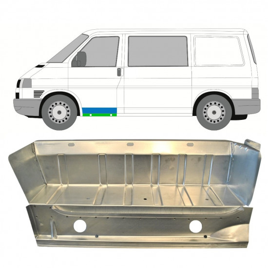 Első lépcső küszöb javító panel hoz VW Transporter T4 1990-2003 / Bal 9023