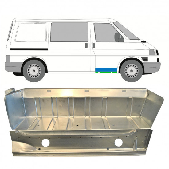 Első lépcső küszöb javító panel hoz VW Transporter T4 1990-2003 / Jobb 9022