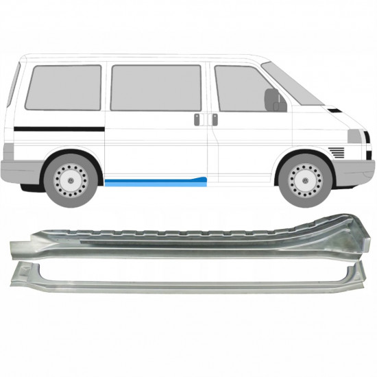 Tolóajtó küszöb javító panel hoz VW Transporter T4 1990-2003 / Jobb / Készlet 10288