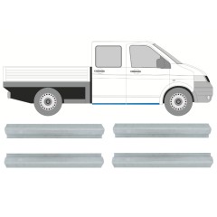 Első és hátsó küszöb javító panel hoz Volkswagen Transporter T5 2003-2015 / Bal+Jobb / Készlet 9696