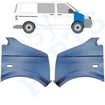 Első sárvédő hoz VW Transporter T5 2003-2015 / Bal+Jobb / Készlet 10535