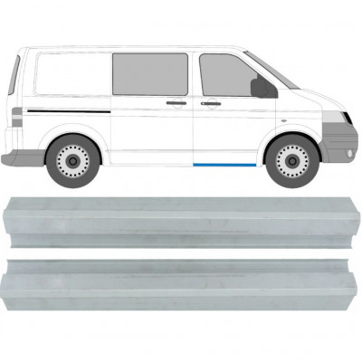 Első ajtó küszöb javító panel hoz VW Transporter T5 2003-2015 / Bal = Jobb (szimmetrikus) / Készlet 9695