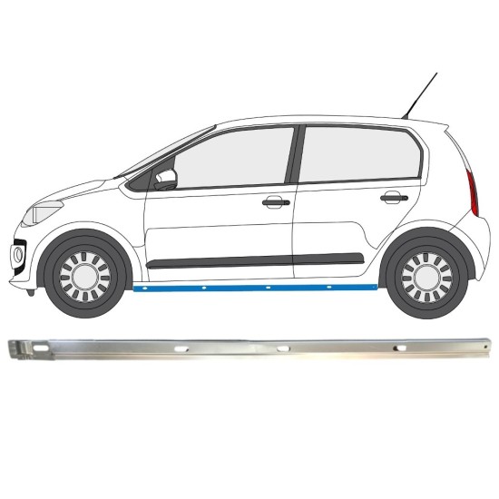 Belső küszöb javító panel hoz Volkswagen UP! 2011- / Bal 14858 Belső küszöb javító panel hoz Volkswagen UP! 2011- / Bal 14858