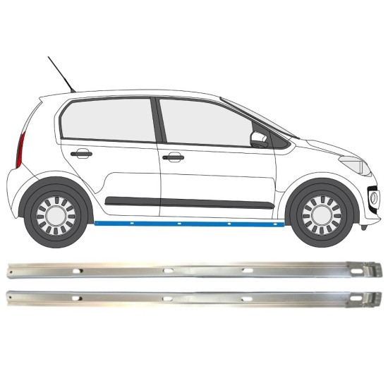 Belső küszöb javító panel hoz Volkswagen UP! 2011- / Bal+Jobb / Készlet 14859