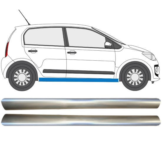 Alsó küszöb javító panel hoz Volkswagen UP! 2011- / Bal+Jobb / Készlet 14820 Alsó küszöb javító panel hoz Volkswagen UP! 2011- / Bal+Jobb / Készlet 14820