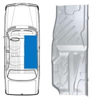 Padló javító panel hoz Mercedes W123 1975-1985 / Jobb 16050