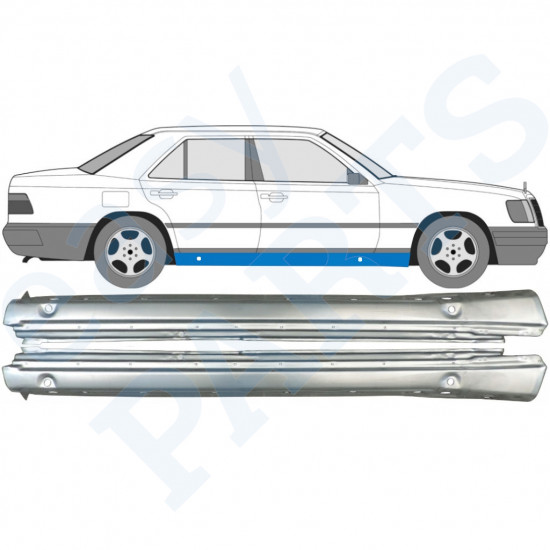 Teljes küszöb hoz Mercedes W124 1984-1996 / Bal+Jobb / Készlet 9294