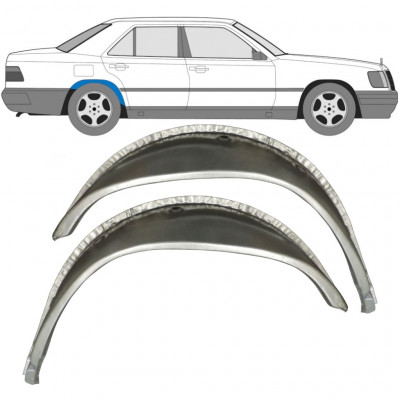 Belső hátsó kerékív javító panel hoz Mercedes W124 1984- / Bal+Jobb / Készlet 9652