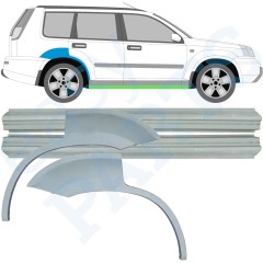 Küszöb és hátsó sárvédő javító panel hoz Nissan X-Trail 2001-2007 / Bal+Jobb / Készlet 9638