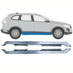 Teljes küszöb hoz Volvo XC60 2008-2017 / Bal+Jobb / Készlet 10345