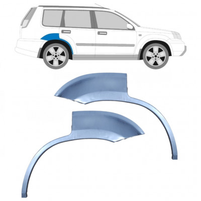 Kis hátsó sárvédő javító panel hoz Nissan X-TRAIL 2001-2007 / Bal+Jobb / Készlet 10571