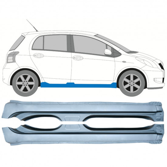 Küszöb javító panel hoz Toyota Yaris 2006-2011 / Bal+Jobb / Készlet 10015