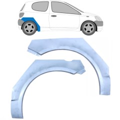 Hátsó sárvédő javító panel hoz Toyota Yaris 1999-2005 / Bal+Jobb / Készlet 10400