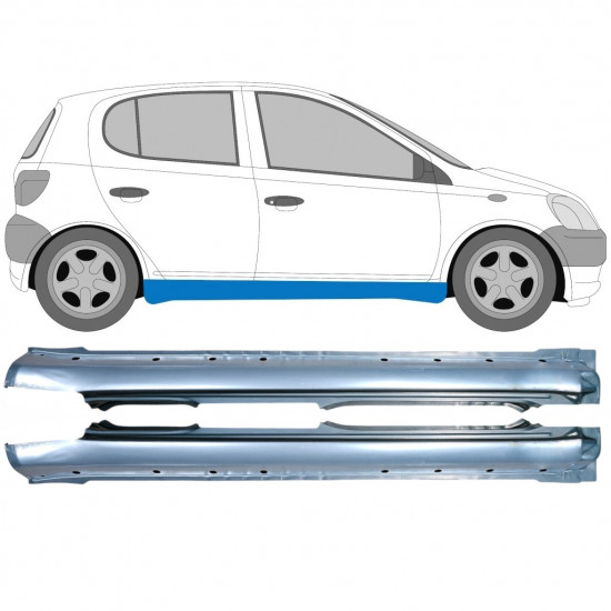 Küszöb javító panel hoz Toyota Yaris 1999-2006 / Bal+Jobb / Készlet 9213