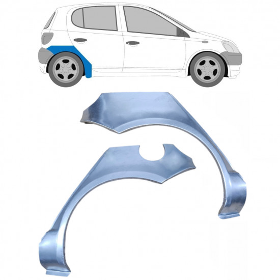 Hátsó sárvédő javító panel hoz Toyota Yaris 1999-2006 / Bal+Jobb / Készlet 9215