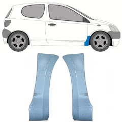 Első sárvédő javító panel hoz Toyota Yaris 1999-2005 / Bal+Jobb / Készlet 9736