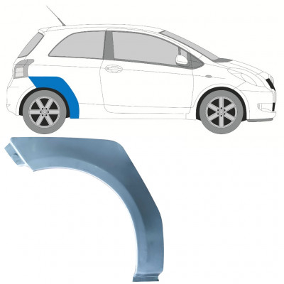 Hátsó sárvédő javító panel hoz Toyota Yaris 2006-2011 / Jobb 11444