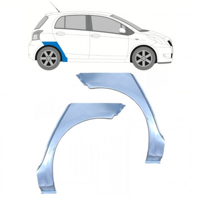 Hátsó sárvédő javító panel hoz Toyota Yaris 2006-2011 / Bal+Jobb / Készlet 10619