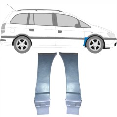 Első sárvédő javító panel hoz Opel Zafira A 1999-2005 / Bal+Jobb / Készlet 9404