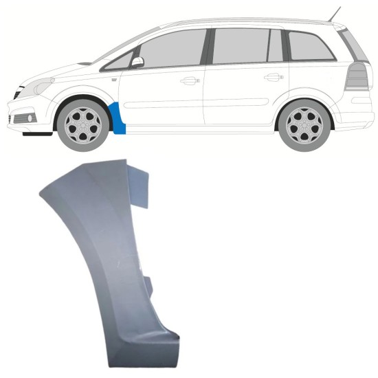 Első sárvédő javító panel hoz Opel Zafira B 2005-2012 / Bal 16851