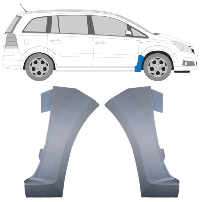 Első sárvédő javító panel hoz Opel Zafira B 2005-2012 / Bal+Jobb / Készlet 16852