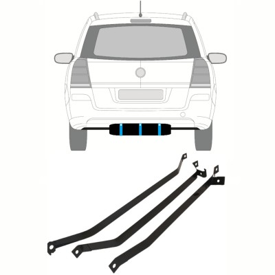Tartószalag üzemanyagtartály hoz Opel Zafira B 2005-2012 16026