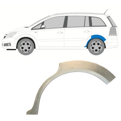 Hátsó sárvédő javító panel hoz Opel Zafira B 2005-2012 / Bal 14757