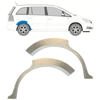 Hátsó sárvédő javító panel hoz Opel Zafira B 2005-2012 / Bal+Jobb / Készlet 14758