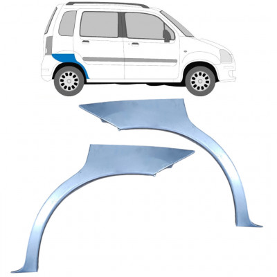 Hátsó sárvédő javító panel hoz Opel Agila 2001-2008 / Bal+Jobb / Készlet 10094