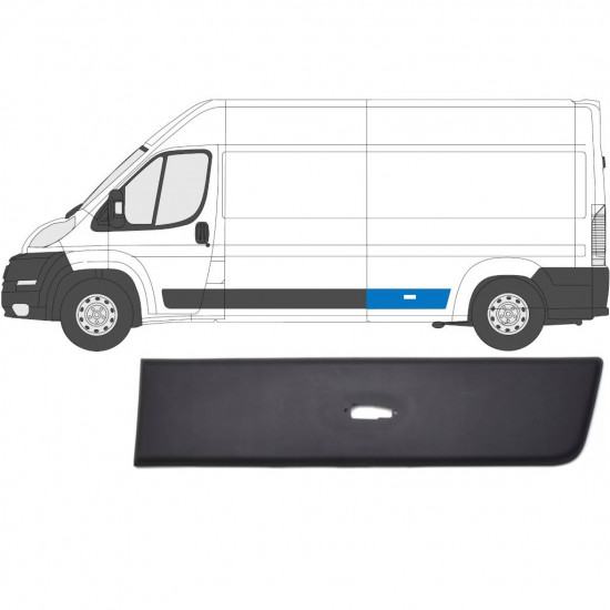 Hátsó oldali díszítő elem lámpa nyílással hoz Fiat Ducato 2006- / Bal 6549