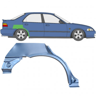 Hátsó sárvédő javító panel hoz Honda Civic 1991-1995 / Jobb 6648