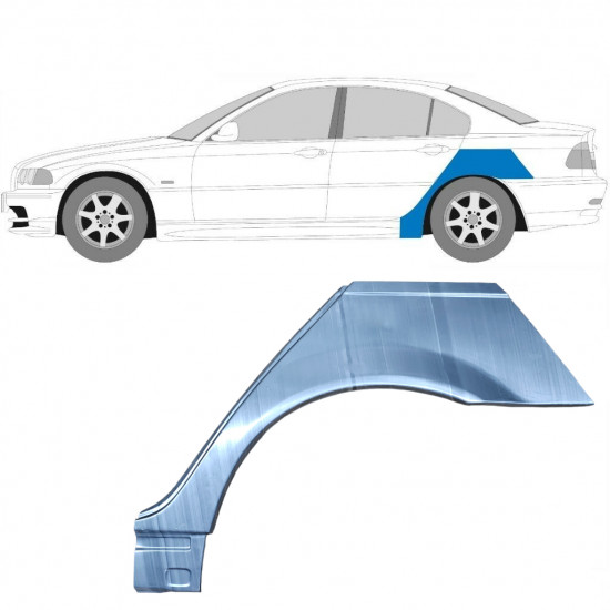 Hátsó sárvédő javító panel hoz BMW E46 3 1998-2005 / Bal 6205