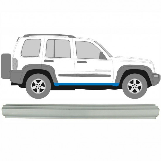 Alsó küszöb javító panel hoz Jeep Liberty 2001-2008 / Bal = Jobb (szimmetrikus) 5343