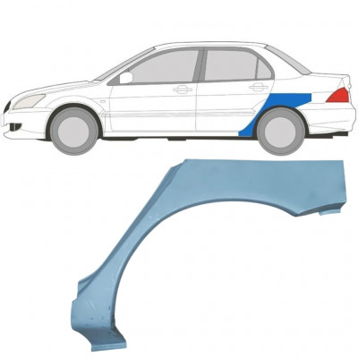 Hátsó sárvédő javító panel hoz Mitsubishi Lancer 2003-2008 / Bal 5285