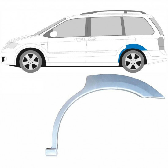 Hátsó sárvédő javító panel hoz Mazda MPV 1999-2006 / Bal 5846