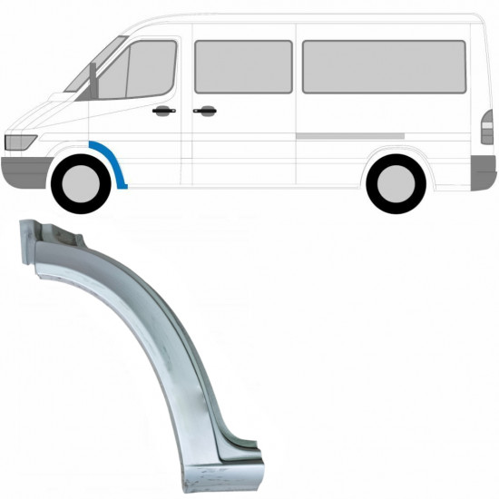 Első sárvédő javító panel hoz Mercedes Sprinter 1995-2006 / Bal 5304