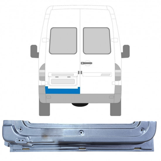 Hátsó ajtó javító panel hoz Mercedes Sprinter 1995-2006 / Bal 5581