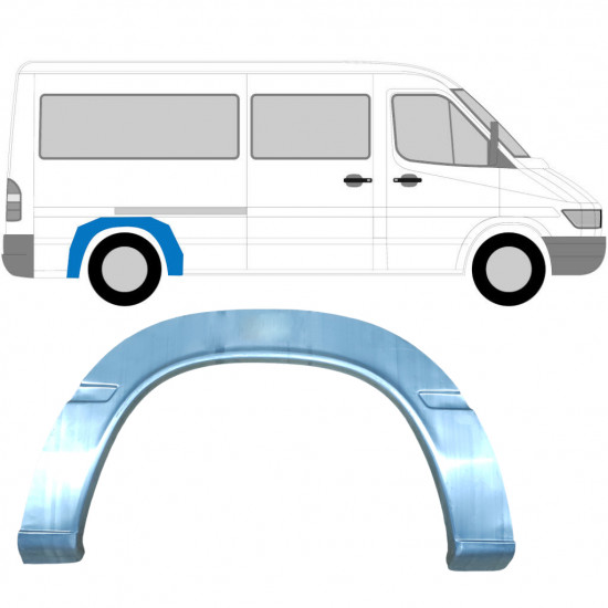 Hátsó sárvédő javító panel hoz Mercedes Sprinter 1995-2006 / Bal = Jobb (szimmetrikus) 5205