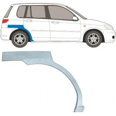 Hátsó sárvédő javító panel hoz Mazda 2 2003-2007 / Jobb 6315