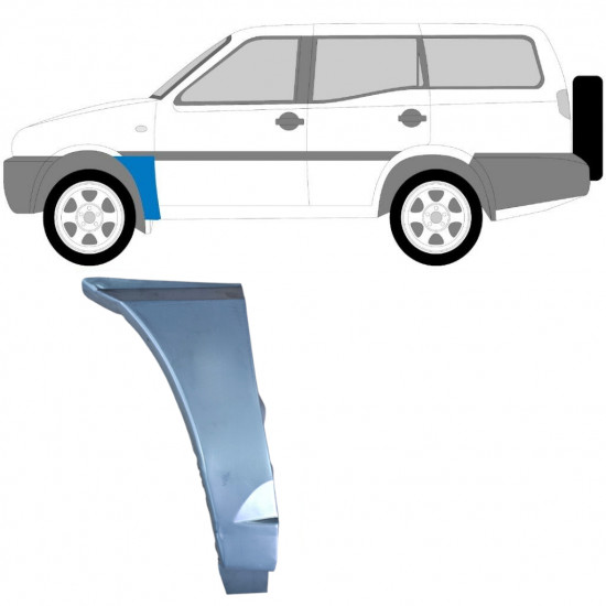 Első sárvédő javító panel hoz Nissan Terrano 1993-1999 / Bal 6352