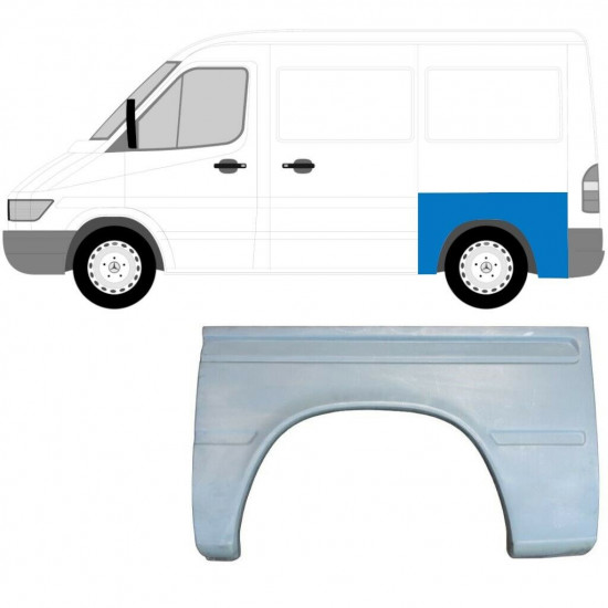 Hátsó sárvédő javító panel hoz Volkswagen LT 1996-2005 / Bal / Készlet 13475