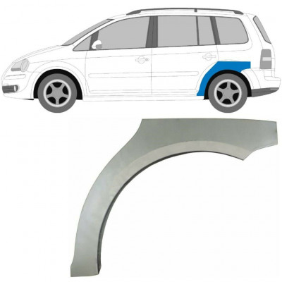 Hátsó sárvédő javító panel hoz VW Touran 2003-2015 / Bal 5109