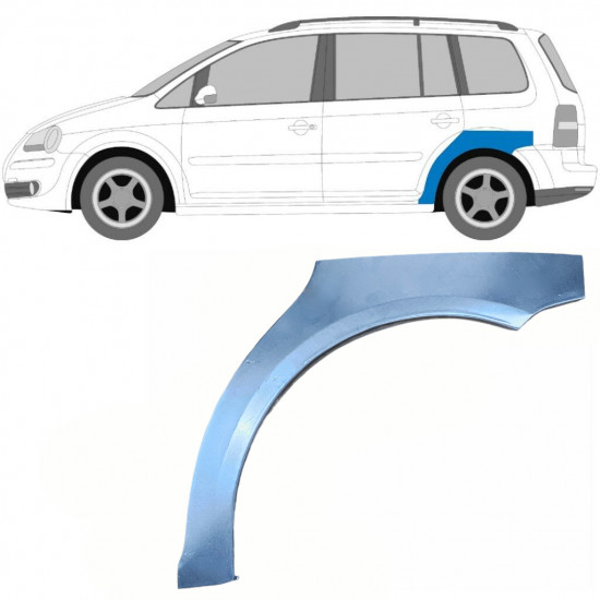 Hátsó sárvédő javító panel hoz VW Touran 2003-2015 / Bal 5109